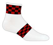 Red Lion Checkerboard 1/4 Crew Socks Red Lion Checkerboard 1/4 Crew Socks