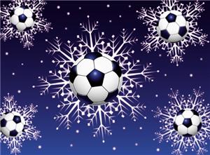 Soccer Ball Snowflake Soccer Greeting Cards gifts