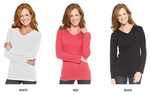 In Your Face Apparel Misses V-Neck Shirts