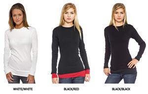 In Your Face Apparel Jr Layered Look Thermal Shirt