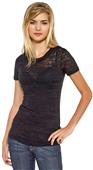 In Your Face Apparel Juniors Crewneck Burnout Tee In Your Face Apparel Juniors Crewneck Burnout Tee
