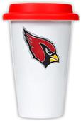 NFL Arizona Cardinals Ceramic Cup with Red Lid
