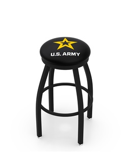 United States Army Flat Ring Blk Bar Stool