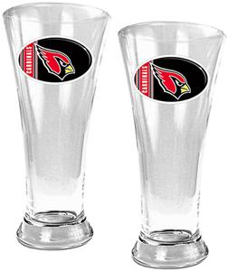 NFL Arizona Cardinals 2 Piece Pilsner Glass Set