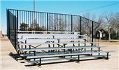 Bleachers 8 ROW No-Elevated Std Rise No Aisles