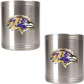 NFL Baltimore Ravens Stainless Steel Can Holders