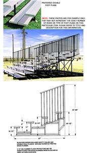 Outdoor Bleachers 4 ROW Non-Elevated  No Aisles