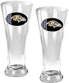 NFL Baltimore Ravens 2 Piece Pilsner Glass Set