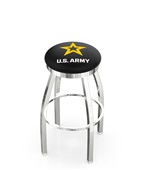 United States Army Flat Ring Chrome Bar Stool United States Army Flat Ring Chrome Bar Stool
