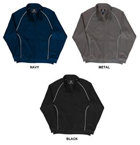 J America Polyester Mesh Zip Track Jacket