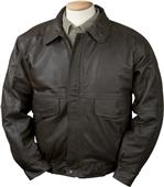 Burk's Bay Buffed Leather Bomber Jacket Burk's Bay Buffed Leather Bomber Jacket