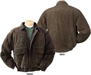 Burk's Bay Suede Leather Bomber Jacket