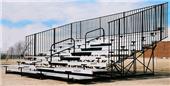 Bleachers 10 ROW Non Elevated w/Aisles/Handrail