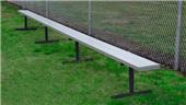 Aluminum Portable Player Bench Without a Back