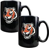 NFL Cincinnati Bengals Black Ceramic Mug(Set of 2)