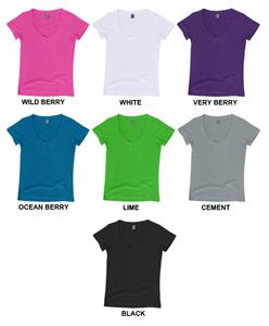 J America Vanity V-Neck Slub Tee