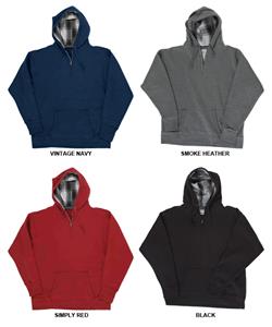 J America Vintage Plaid Lined 1/4 Zip Hoodies