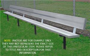 Permanent Aluminum Outdoor Benches With Back