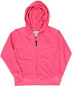 J America Womens Allison Jumbo Thermal Zip Hoodie