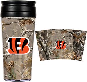 NFL Cincinnati Bengal 16oz Realtree Travel Tumbler