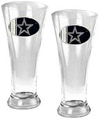 NFL Dallas Cowboys 2 Piece Pilsner Glass Set
