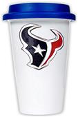 NFL Houston Texans Ceramic Cup with Blue Lid