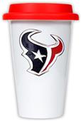NFL Houston Texans Ceramic Cup with Red Lid