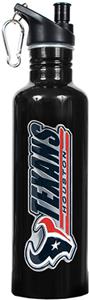 NFL Houston Texans Black Stainless Water Bottle
