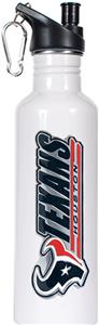 NFL Houston Texans White Stainless Water Bottle