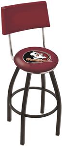 Florida State Head Swivel Back Bar Stool