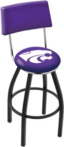 Kansas State University Swivel Back Bar Stool