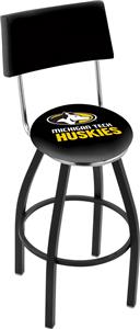 Michigan Tech University Swivel Back Bar Stool