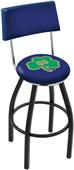 Holland Notre Dame Shamrock Swivel Back Bar Stool Holland Notre Dame Shamrock Swivel Back Bar Stool