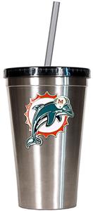 NFL Miami Dolphins 16oz Tumbler with Straw