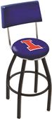 University of Illinois Swivel Back Bar Stool