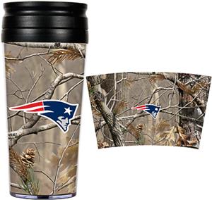 NFL Patriots 16oz Realtree Travel Tumbler