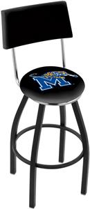 University of Memphis Swivel Back Bar Stool