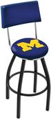University of Michigan Swivel Back Bar Stool