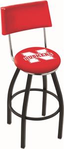 University of Nebraska Swivel Back Bar Stool