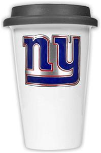 NFL New York Giants Ceramic Cup with Black Lid