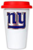 NFL New York Giants Ceramic Cup with Red Lid