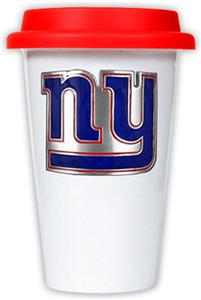 NFL New York Giants Ceramic Cup with Red Lid