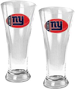 NFL New York Giants 2 Piece Pilsner Glass Set