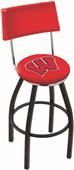Univ of Wisconsin "W" Swivel Back Bar Stool Univ of Wisconsin "W" Swivel Back Bar Stool