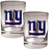 NFL New York Giants 14oz 2 piece Rocks Glass Set