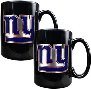 NFL New York Giants 15oz Ceramic Mug Set of 2