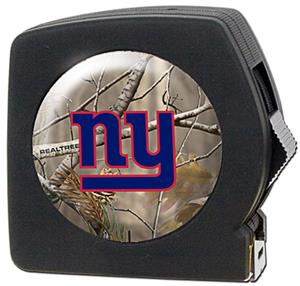 NFL New York Giants 25' RealTree Tape Measure
