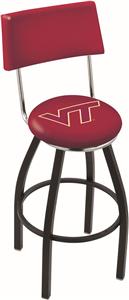 Virginia Tech University Swivel Back Bar Stool