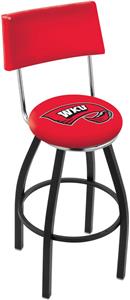 Western Kentucky University Swivel Back Bar Stool