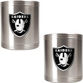 NFL Oakland Raiders Stainless Steel Can Holders